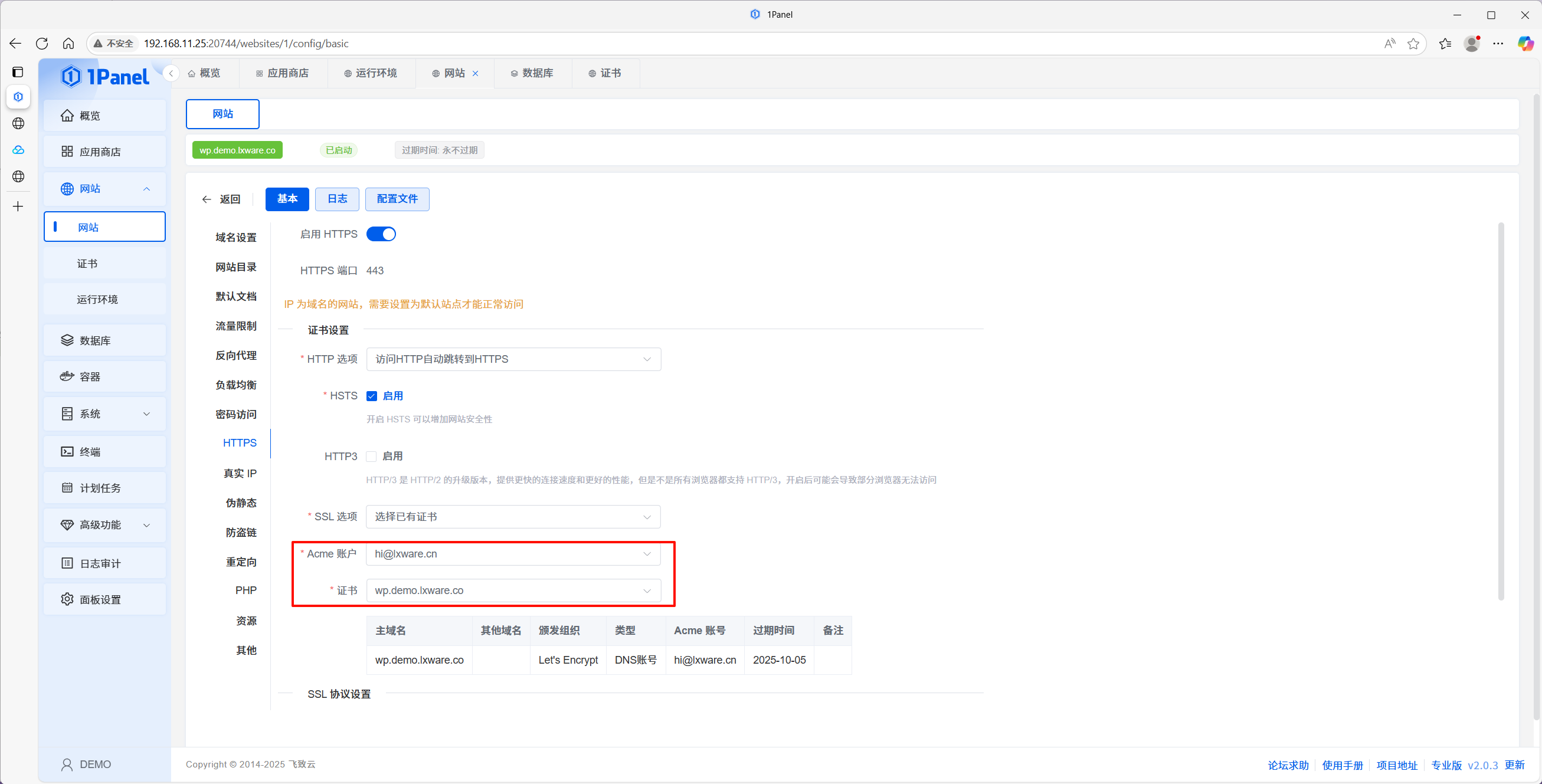 Enable HTTPS